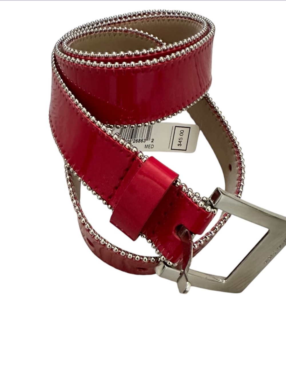 E Women's NWT Calvin Klein Casual red belt size M